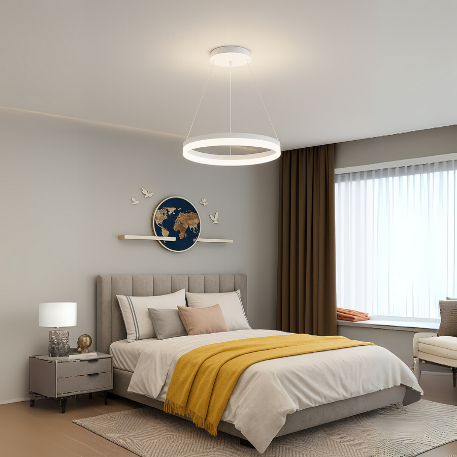 LED Chandelier with Remote Control Kasen 180W Dimmable White