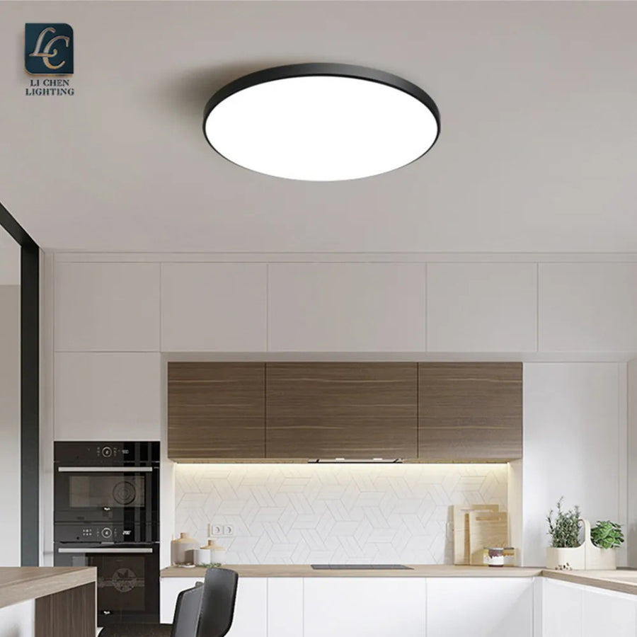 SOLIS LED Ceiling Light 37cm 32W Neutral Light Black