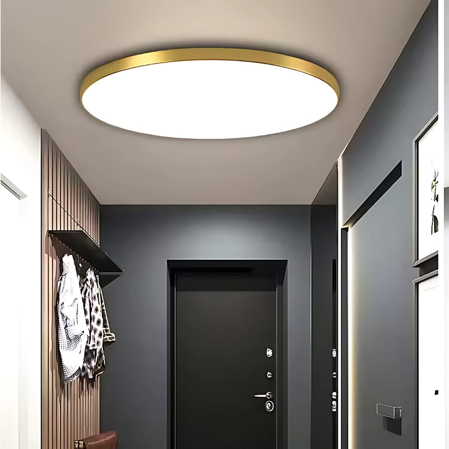 SOLIS LED Ceiling Light 37cm 32W Neutral Light Gold