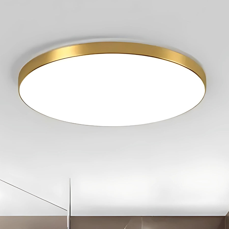 SOLIS LED Ceiling Light 37cm 32W Neutral Light Gold
