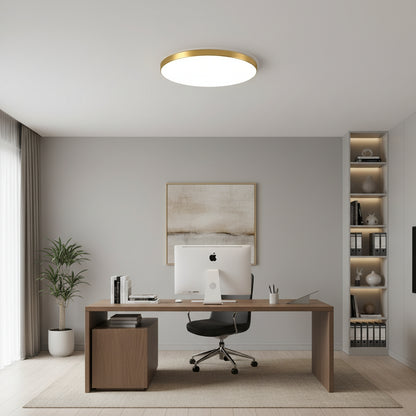 SOLIS LED ceiling light 37cm 33W Cold Light Gold
