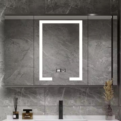 Bathroom Furniture Set 80x50cm 3 Pieces Grey White