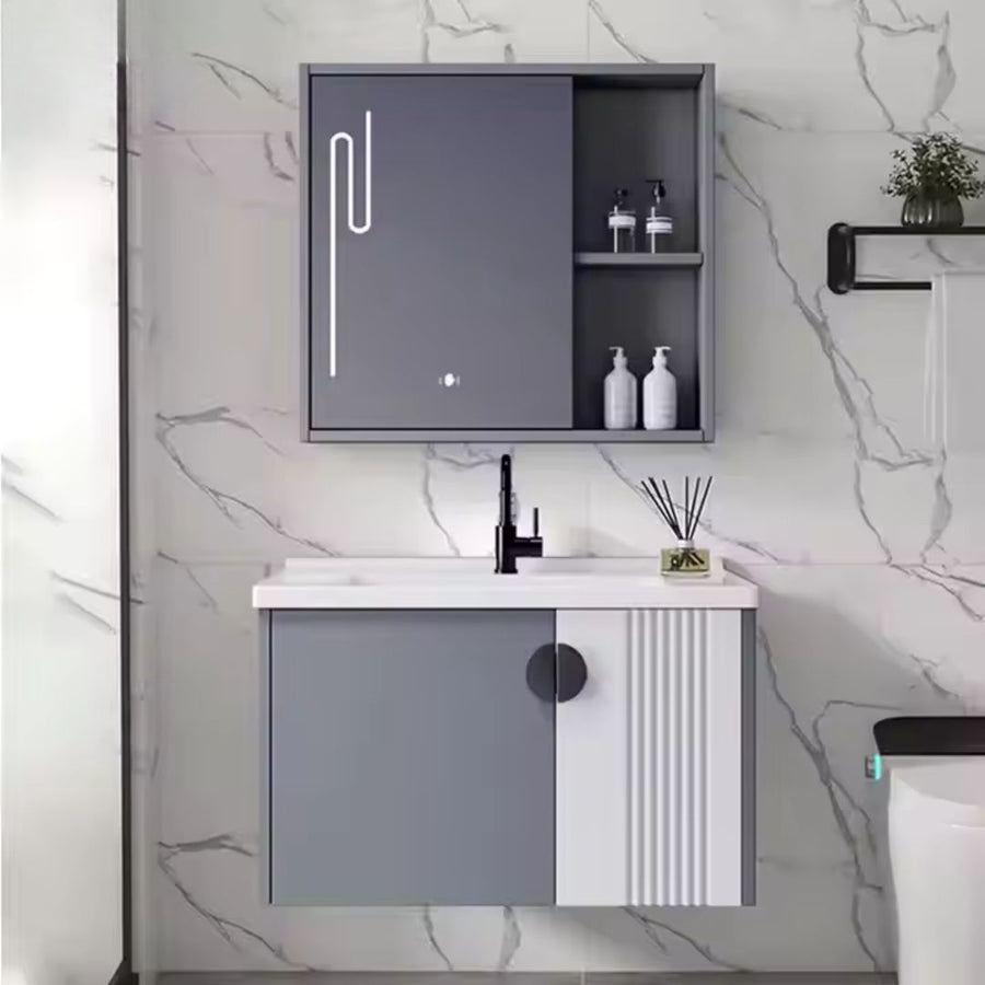 Marino Bathroom Furniture Set 2 Pieces Gray