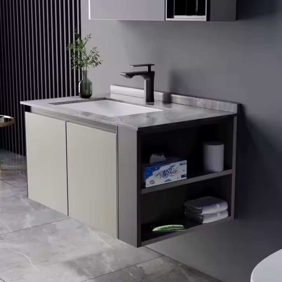 Paolina Bathroom Furniture Set 2 Pieces Gray