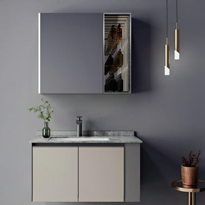 Paolina Bathroom Furniture Set 2 Pieces Gray