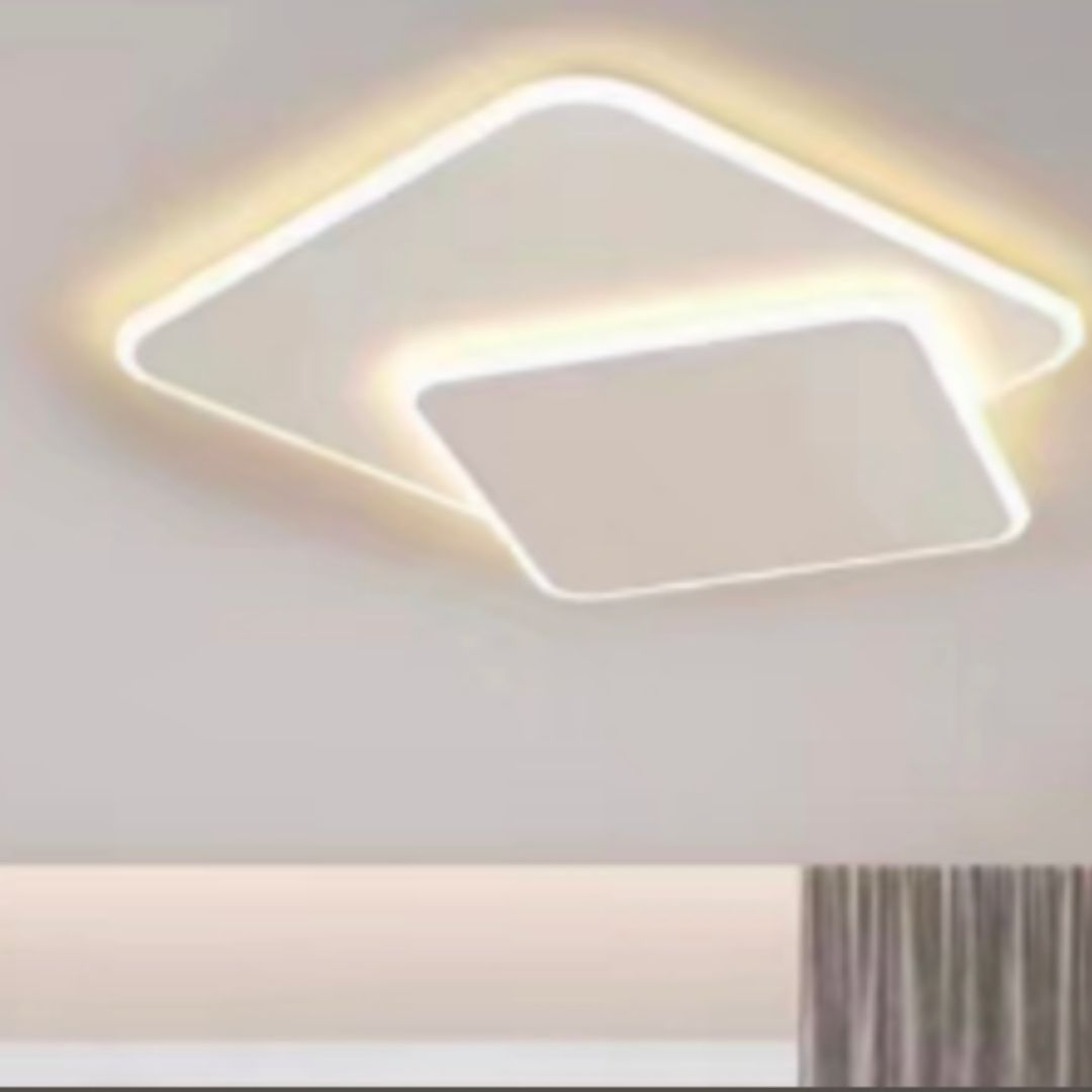 LED Lust with Futura Angolo remote control, 98W, 2 squares, cold/hot/neutral light, unstable, white