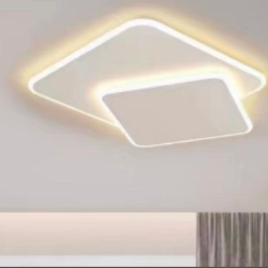 LED Lust with Futura Angolo remote control, 98W, 2 squares, cold/hot/neutral light, unstable, white