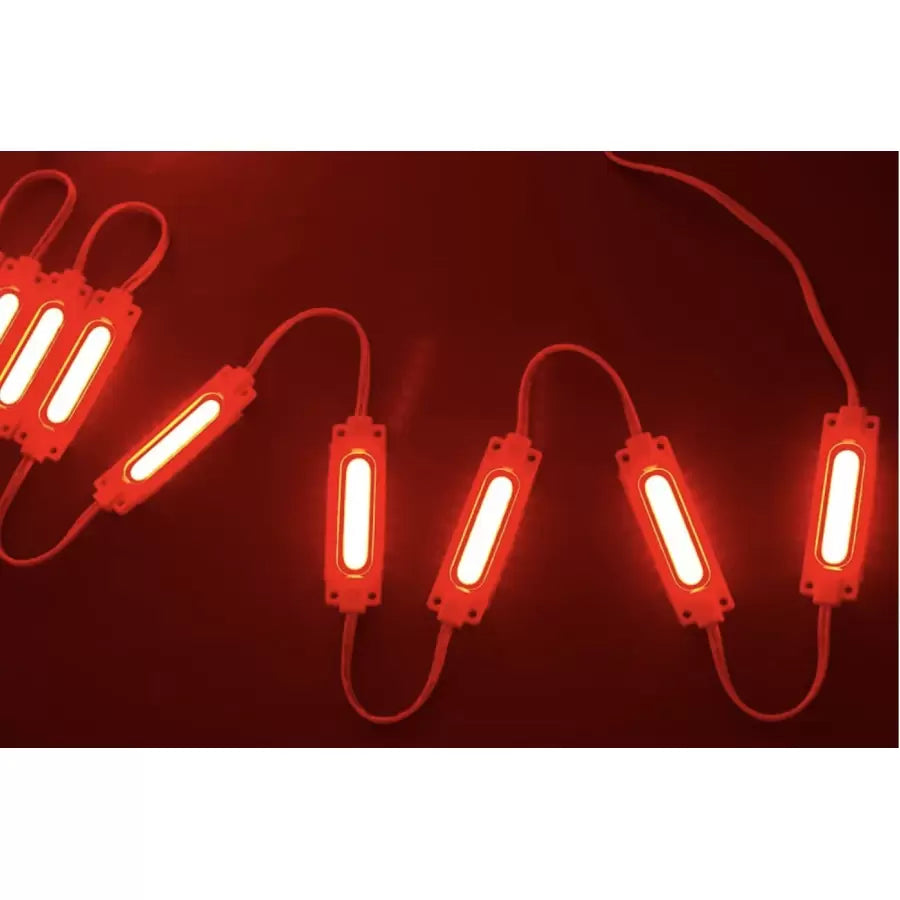 COB LED module 6 LEDs 2W, Red, IP65, 12V
