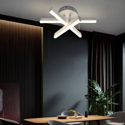 Diego LED Chandelier, 18W, White, Metal, Cold/Warm/Neutral Light