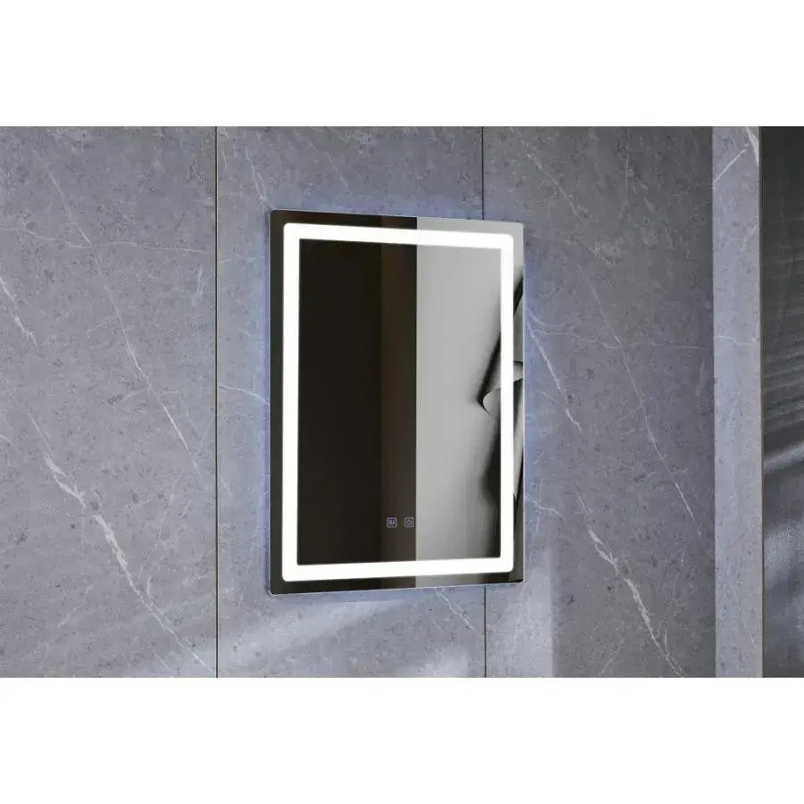 Rectangular LED Mirror 60x80cm Edge LUMINOUS Touch Defog System