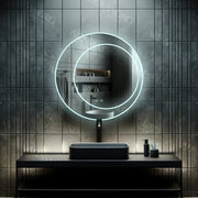 Mirror LED Round 60cm Touch Feronia System Defrosting
