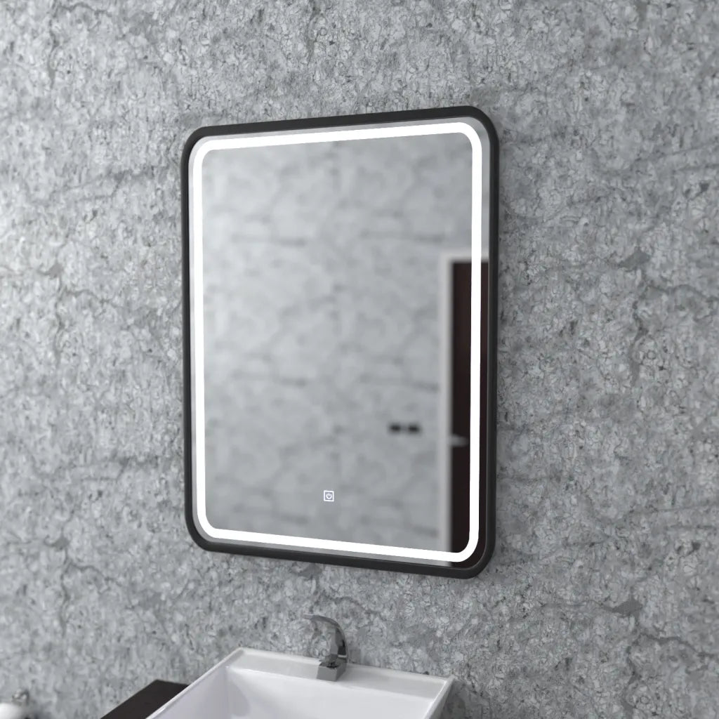 Mirror LED rectangular 60x80cm ombe Basic Touch