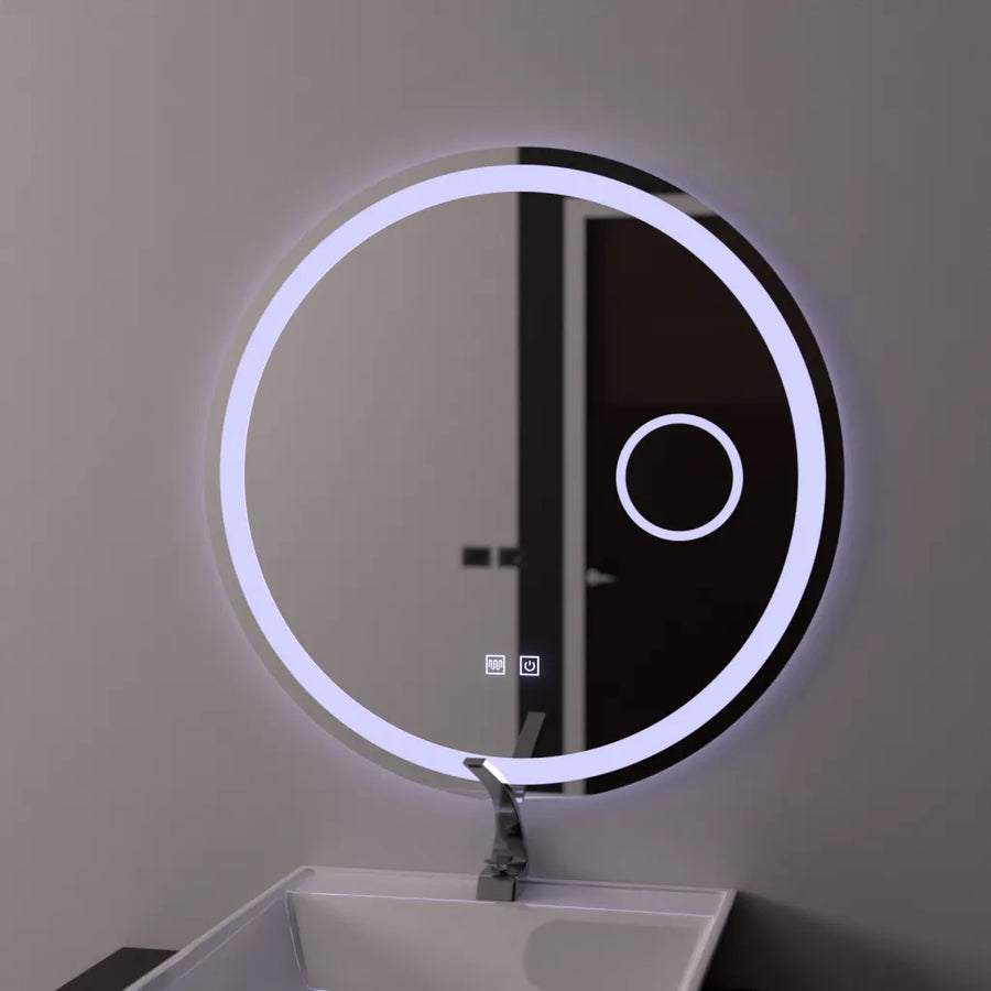 Mirror LED Round 60cm Touch Luxor Dimable Defrition System