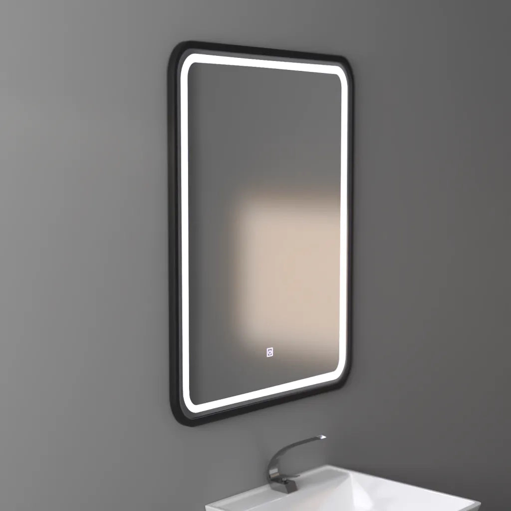Mirror LED rectangular 60x80cm ombe Basic Touch