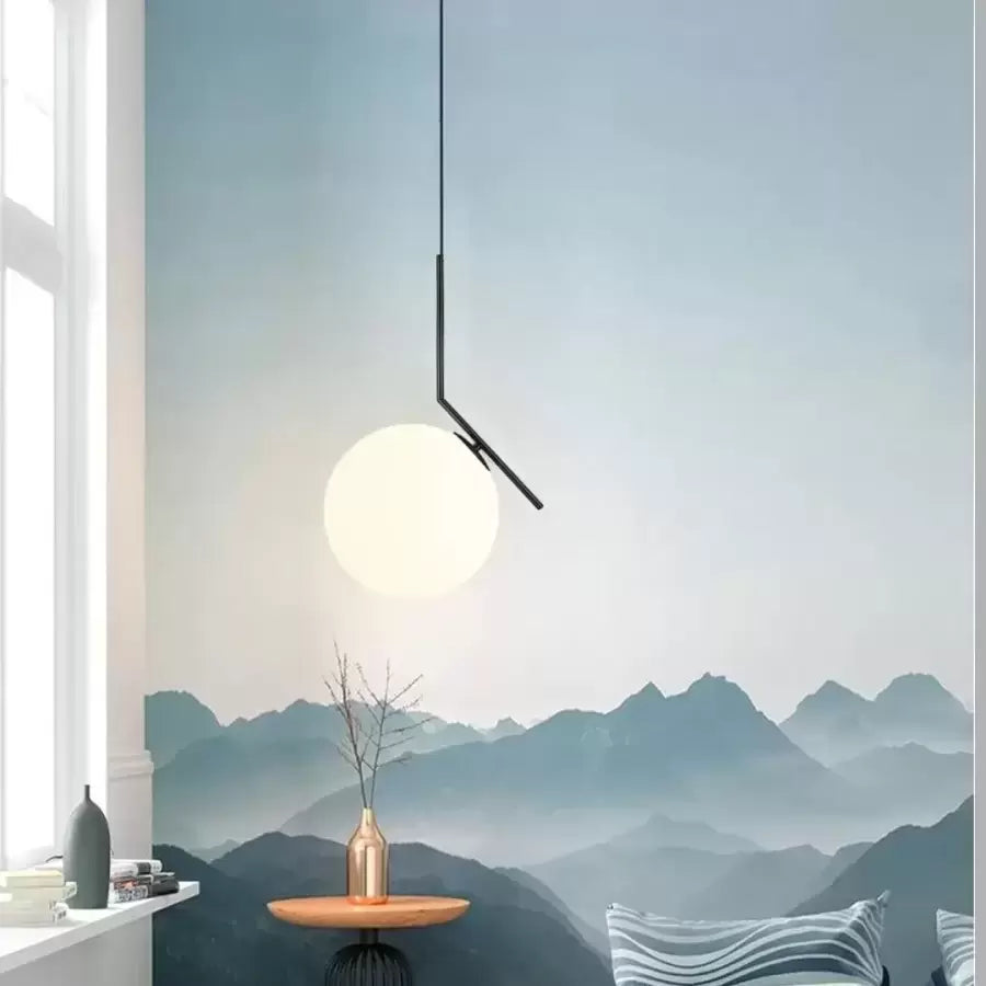 Eithan Pendant 1x E27 Black White