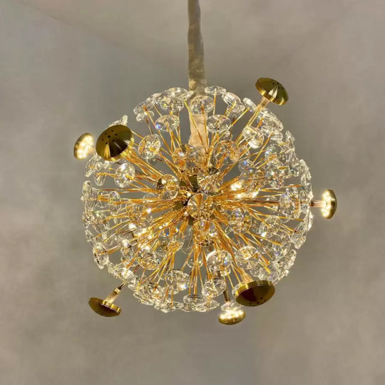 Crystal Arthur 99W Golden LED Pendant Modern Candelabra Default Title Alessandro Design