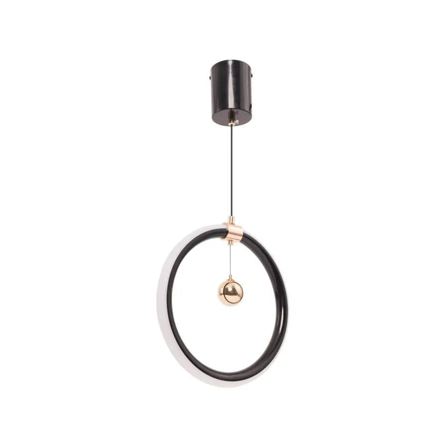 Hal LED Pendant, 24W, 2.4GHz, Dimmable, Metal, Black and Gold 