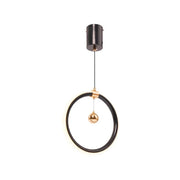 Hal LED Pendant, 24W, 2.4GHz, Dimmable, Metal, Black and Gold 