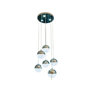 Jeremias LED Pendant with Remote Control, 63W, 2.4GHz, Dimmable, Metal, Chrome 