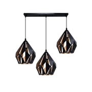 Orcus Pendant 3x E27 Gold Black 