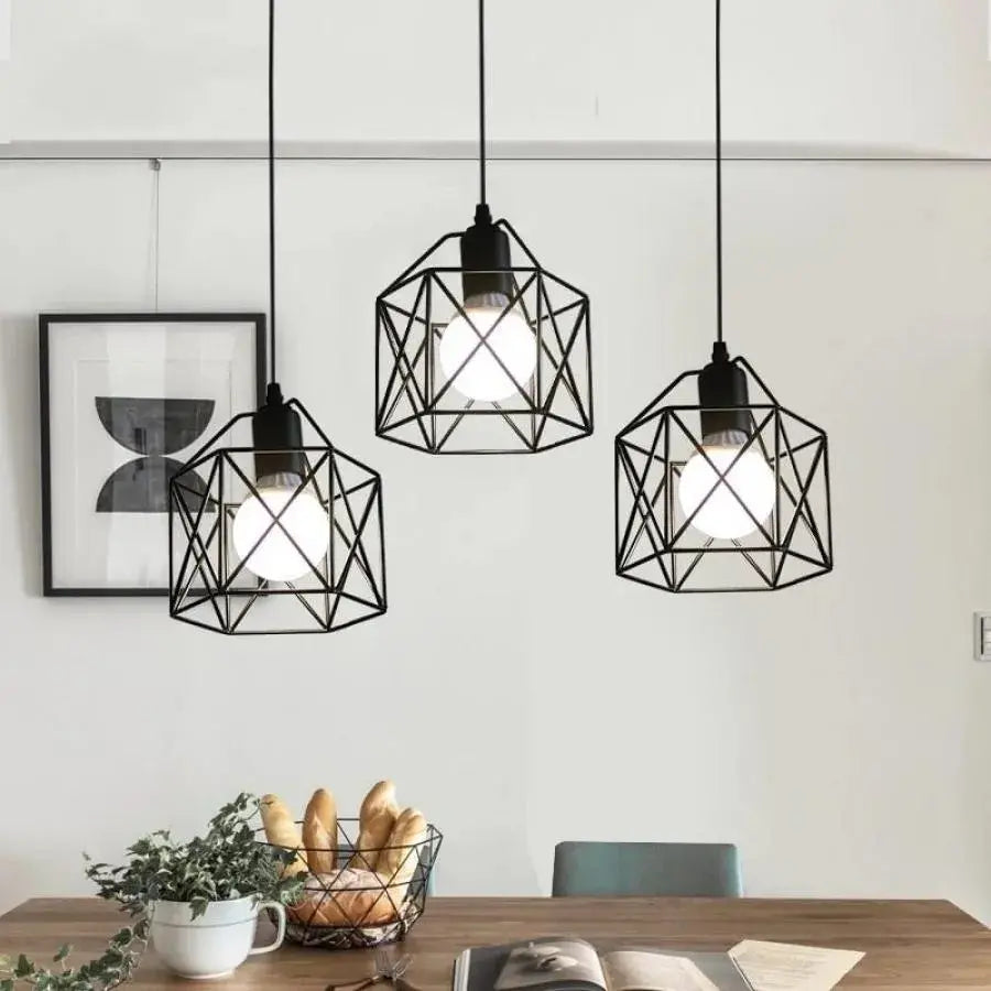 Chandelier Forma Prism, Geo Trio, 3xE27, Black, Metal