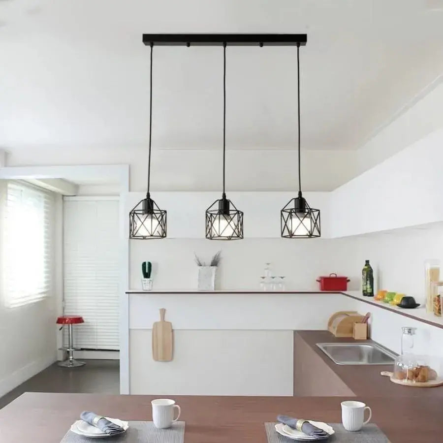 Chandelier Forma Prism, Geo Trio, 3xE27, Black, Metal