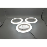 LED Chandelier CRINA, 24W, 3 Circles, Neutral Light, White