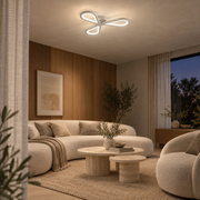 LED chandelier AURALIUS 18W, 3 Petals, Neutral light, 4000K, White