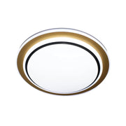Galina 96W LED Ceiling Light, Plastic, White, Black and Gold 