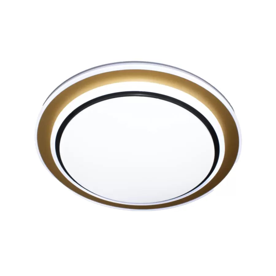 Galina 96W LED Ceiling Light, Plastic, White, Black and Gold 