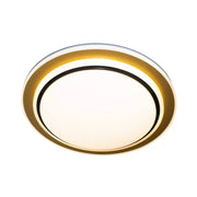 Galina 96W LED Ceiling Light, Plastic, White, Black and Gold 
