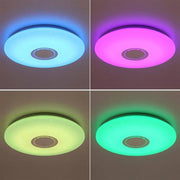 RGB LED Ceiling Light with SMART Remote Control with Music 24W White 