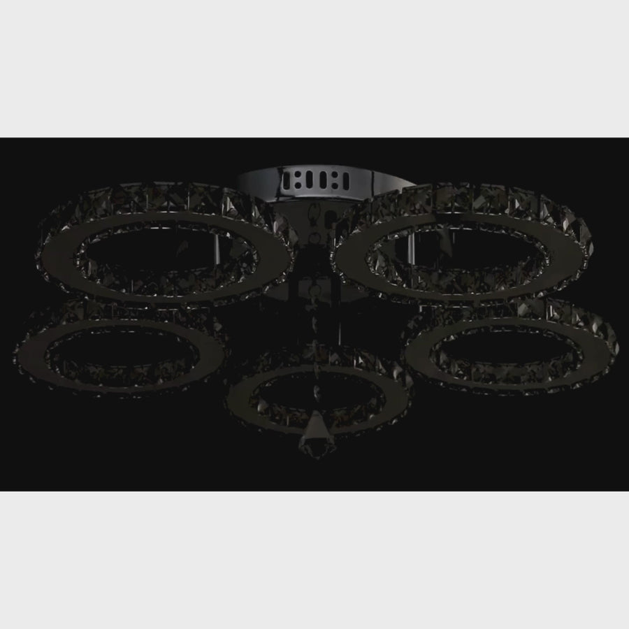 LED Chandelier with Remote Control and Anubis Crystal 61W
