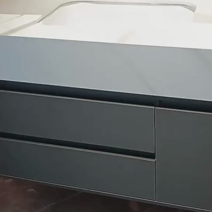 Bathroom Furniture Set 80x50cm 3 Pieces Grey White