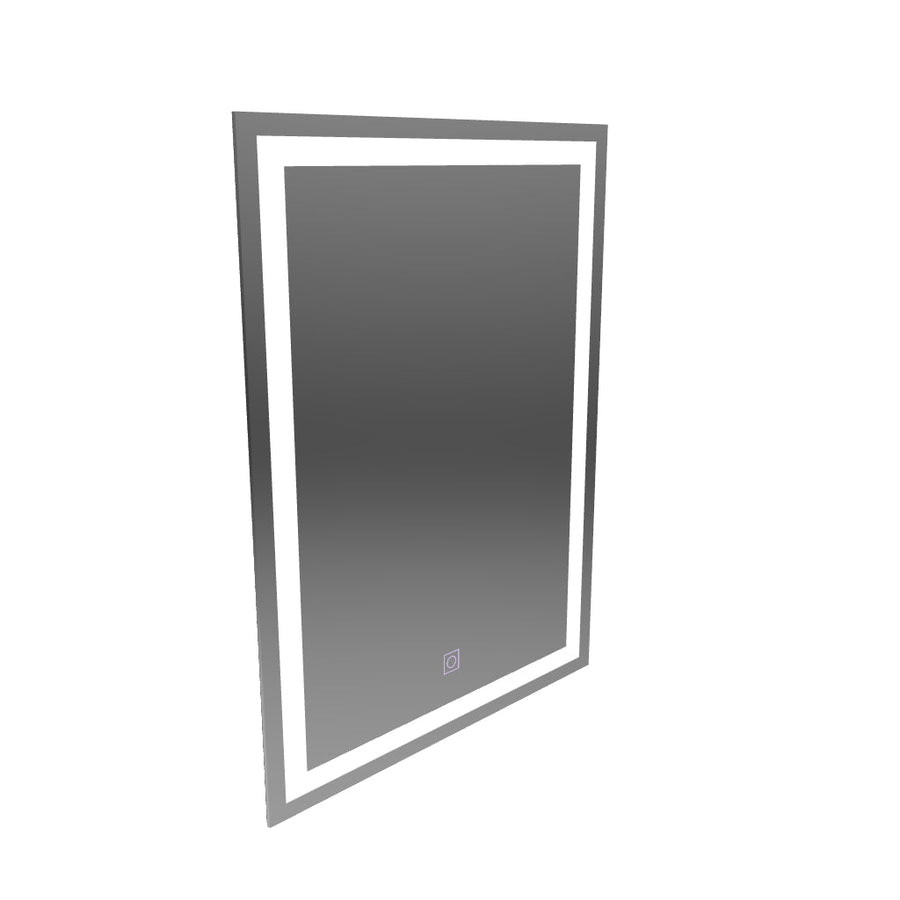 Rectangular LED mirror 60x80cm Frame Basic Touch