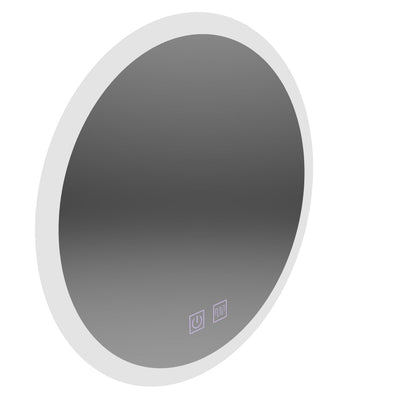 Round LED mirror, 50cm, Noxia Touch, Demister System, Dimmable
