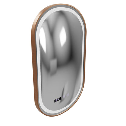 Impora Touch LED Mirror Defog System 50x80 cm Rose Gold Frame