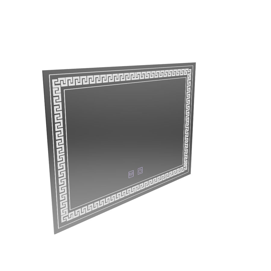 Mirror LED rectangular 80x60cm vorice touch system disabling