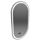 Wilhelm Touch LED Mirror with Defog System, Clock and Temperature 50x80 cm