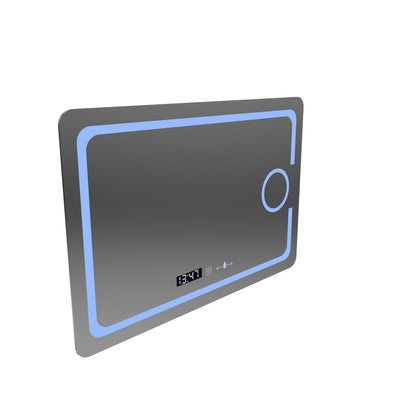 Mirror LED rectangular 120x80cm ECLAT Motionglow Marcello Dismantling & Dimable Cosmetic Terometer Termometer