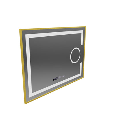 Mirror LED rectangular 50x70cm ECLAT MOTIONGLOW MARCELLO DISPUTS & TERMETER LUBA COSMETICA DIMABIL