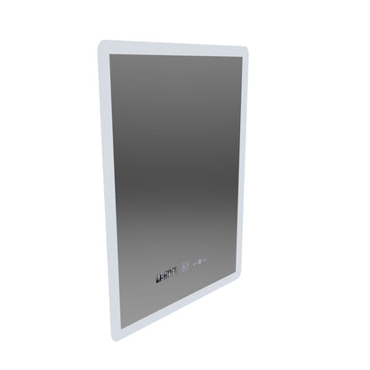 Rectangular LED Mirror 50x70cm Zampa Sensor Motionglow Marcello Clock Defrition System & Dimable Thermometer