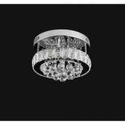 Abel LED Chandelier, 22W, Cold/Warm/Neutral Light, Chrome and Crystal