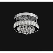 Abel LED Chandelier, 24W, Cold/Warm/Neutral Light, Chrome and Crystal
