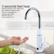Instant Electric Hot Water Faucet, LCD Display, White, LZ-501X