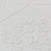 Set of 10x 3D Self-Adhesive Soft Foam Wallpaper, 70cmx70cmx2mm, White