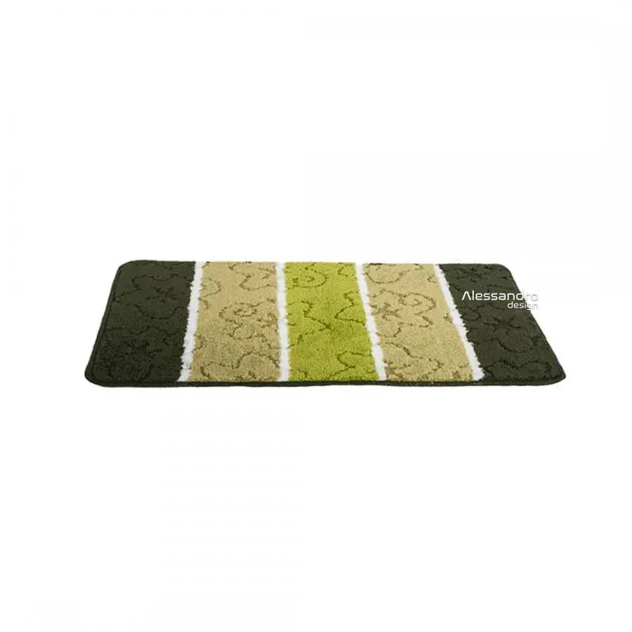Set of 3 Bath Mats, 50x40 cm, Green, Non-Slip