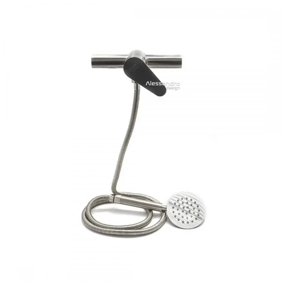 Faucet and Hose Set, SUS304 Stainless Steel, Satin Finish, LY011