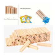 Beilalua Little Architect Wooden Construction Cube Set 268 Pieces