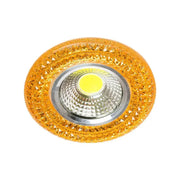 Recessed LED Spot, 3W, Glass, Gold 